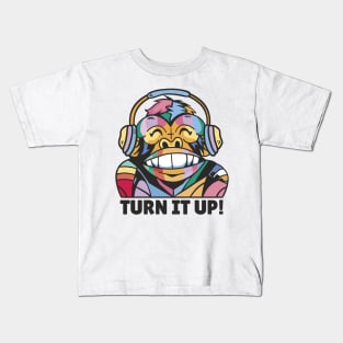 Colorfull Monkey P R t shirt Kids T-Shirt